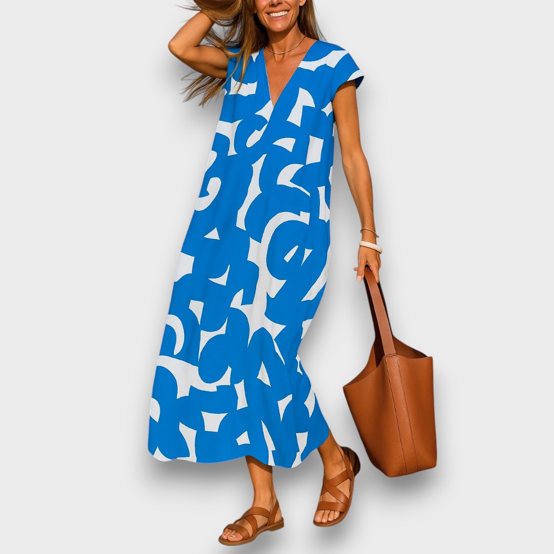 Linae – Airy Dress with V-Neck