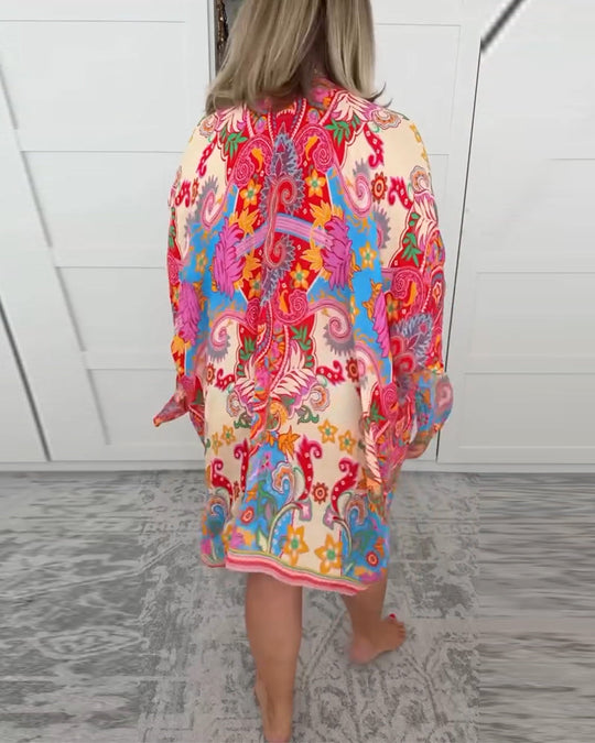 Nawoja – Printed Three-Piece Beach Set for Women