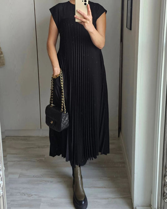 Morgan – Sleeveless Pleated Maxi Dress