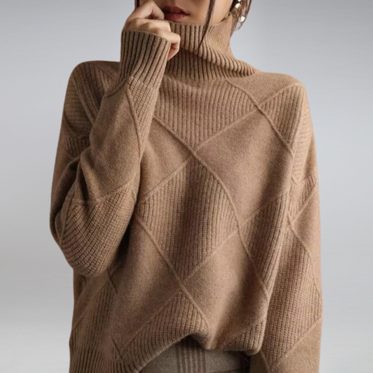 Kiersey – Cozy Turtleneck Knit Sweater for Women