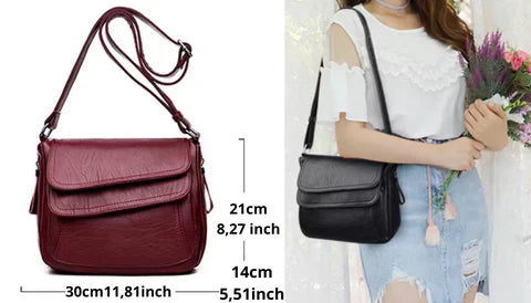 Shari – Foldover Flap Shoulder Bag for Women