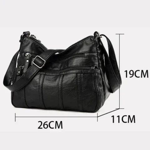Allyson – Classic Soft Leather Shoulder Bag for Women