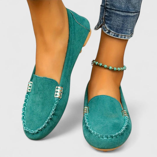 Alvanna – Soft Suede Moccasin Loafers for Women
