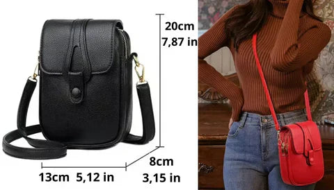 Arielle – Compact Leather Crossbody Bag for Women