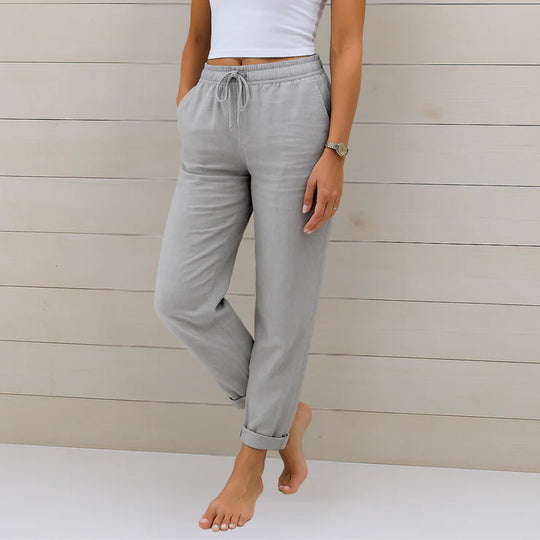 Gessica – Lightweight Cotton Jogger Pants for Women