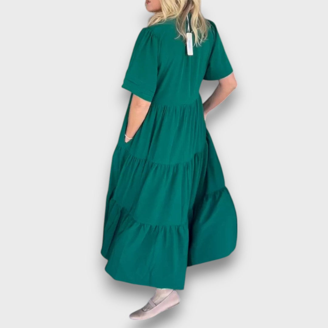Marenna – Loose V-Neck Maxi Dress
