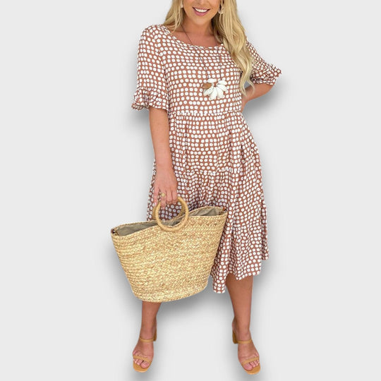 Fenja – Feminine Dress with Polka Dot Print