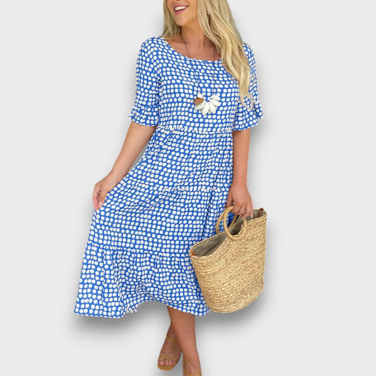 Fenja – Feminine Dress with Polka Dot Print