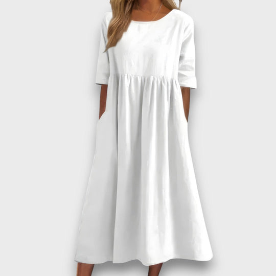 Lioren – Midi Dress in Clear Silhouette