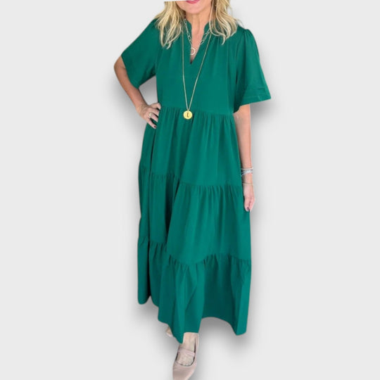 Marenna – Loose V-Neck Maxi Dress