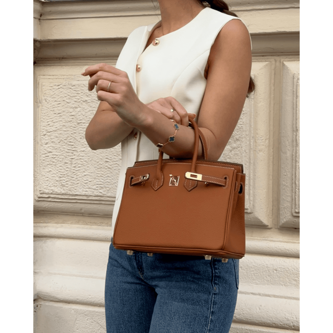 Estrella – Timeless Structured Leather Handbag for Women