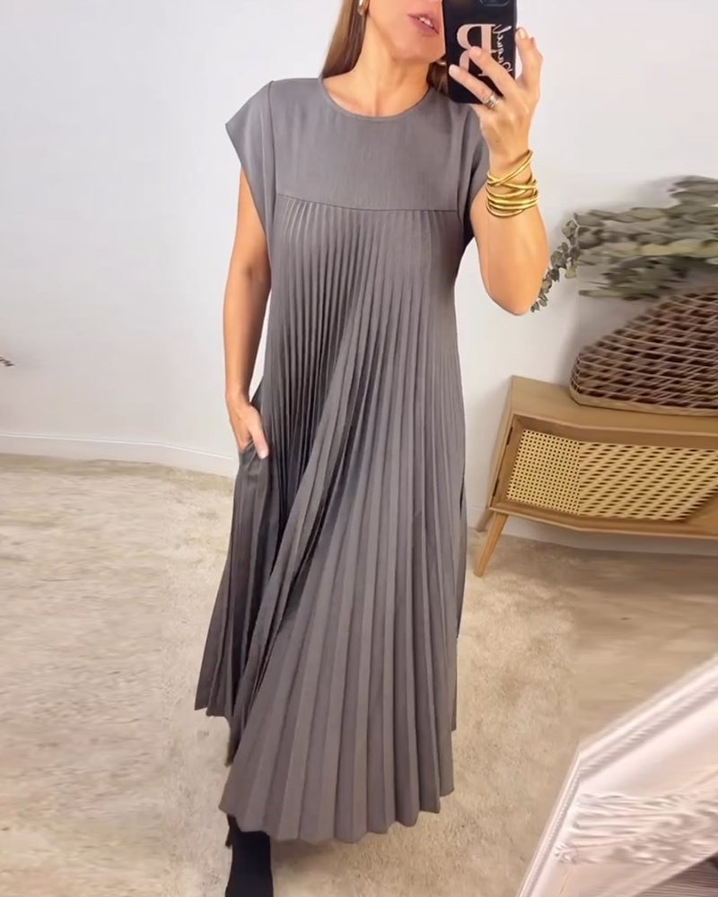 Morgan – Sleeveless Pleated Maxi Dress