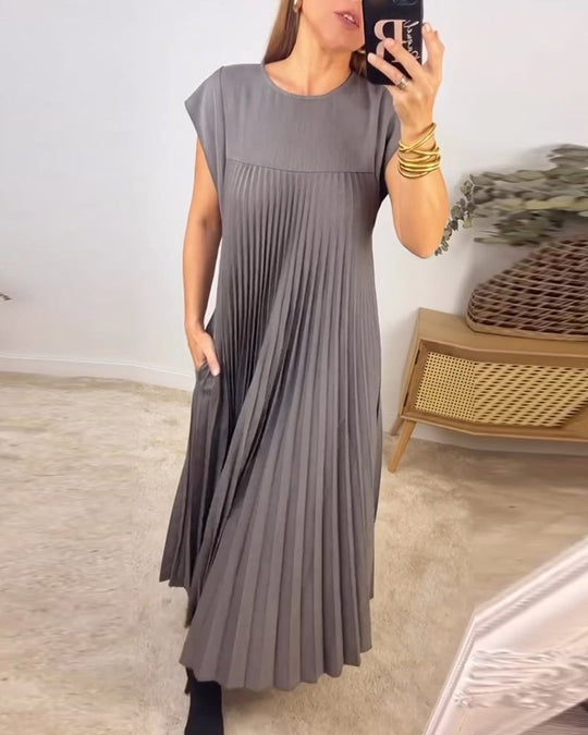 Morgan – Sleeveless Pleated Maxi Dress