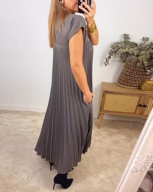 Morgan – Sleeveless Pleated Maxi Dress