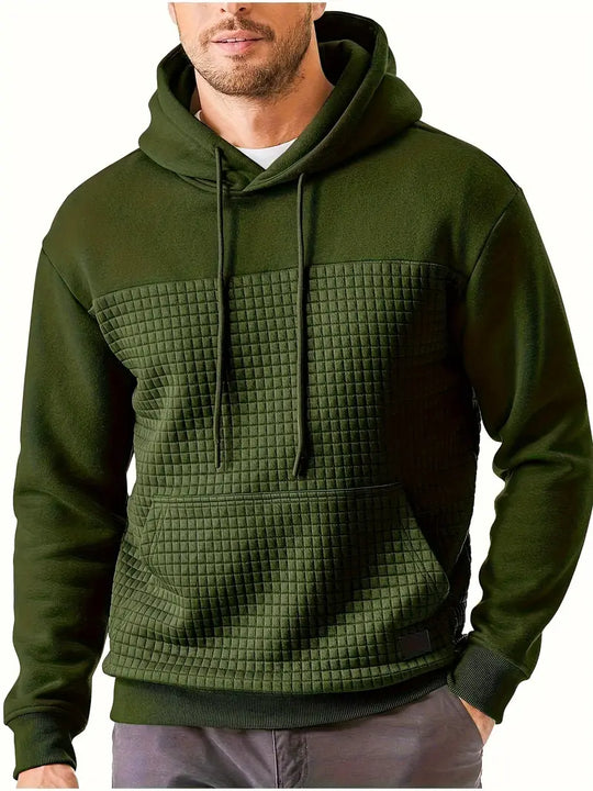 Darius – Quilted Casual Hoodie for Men