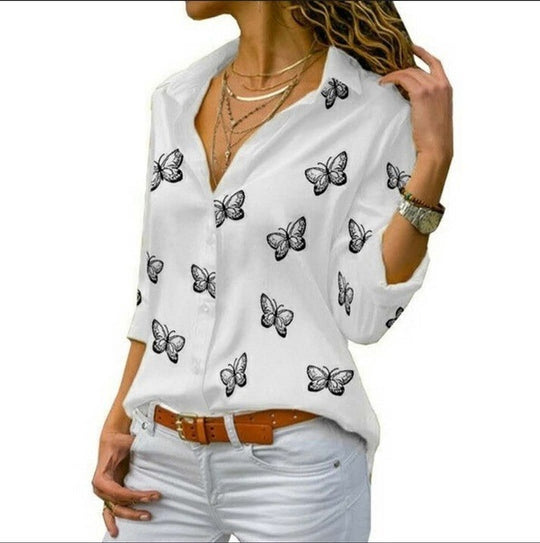 BellaFlare – Butterfly Print Shirt