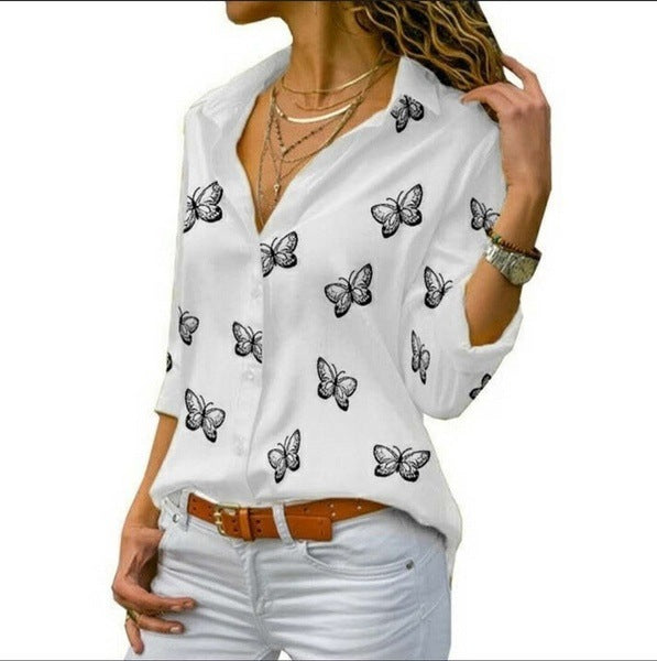 BellaFlare – Butterfly Print Shirt
