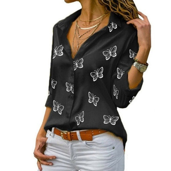 BellaFlare – Butterfly Print Shirt