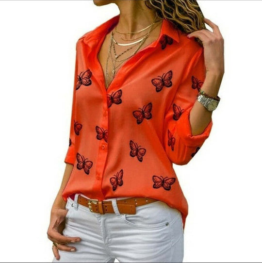 BellaFlare – Butterfly Print Shirt