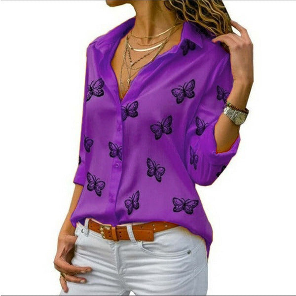 BellaFlare – Butterfly Print Shirt