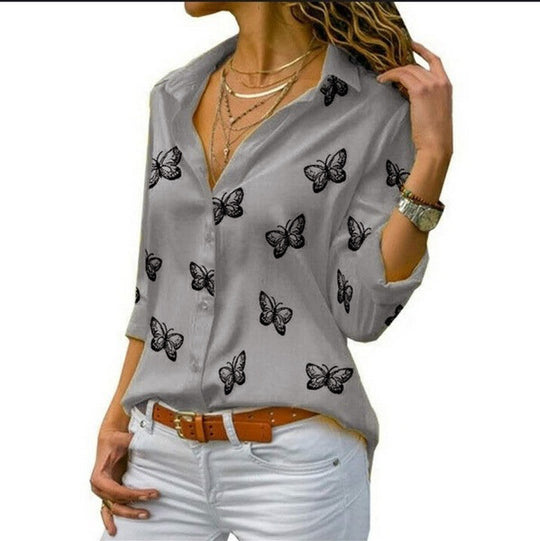 BellaFlare – Butterfly Print Shirt