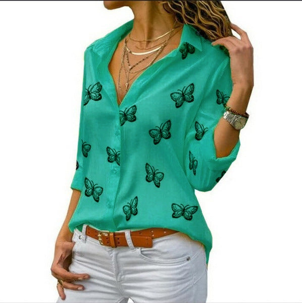 BellaFlare – Butterfly Print Shirt
