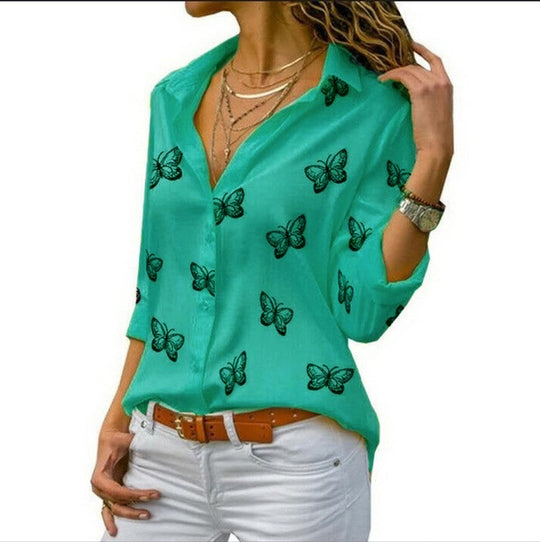 BellaFlare – Butterfly Print Shirt