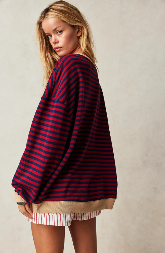 Frederika™ | Oversized Striped Sweater
