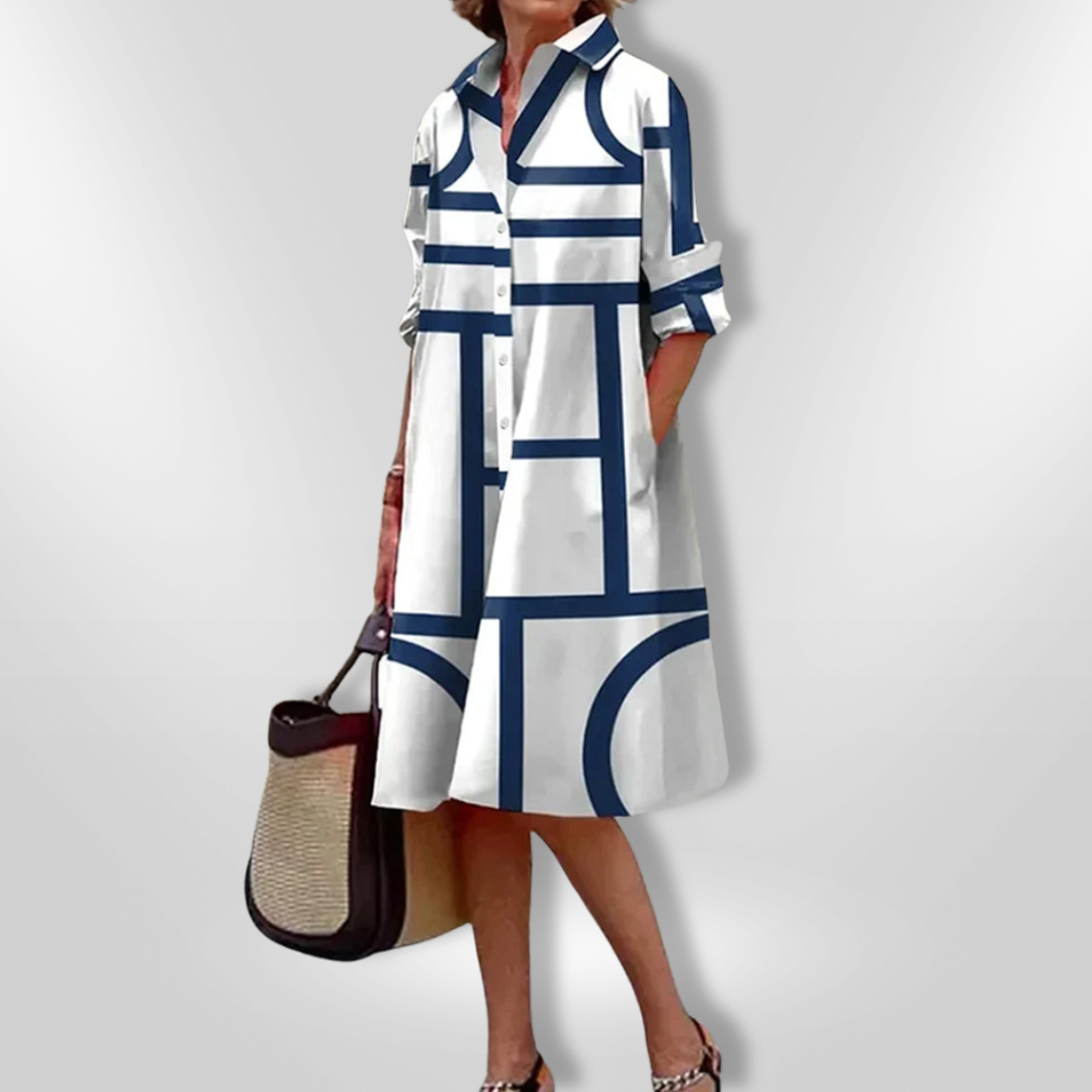 Celestine | Refined Tie-Waist Midi Dress