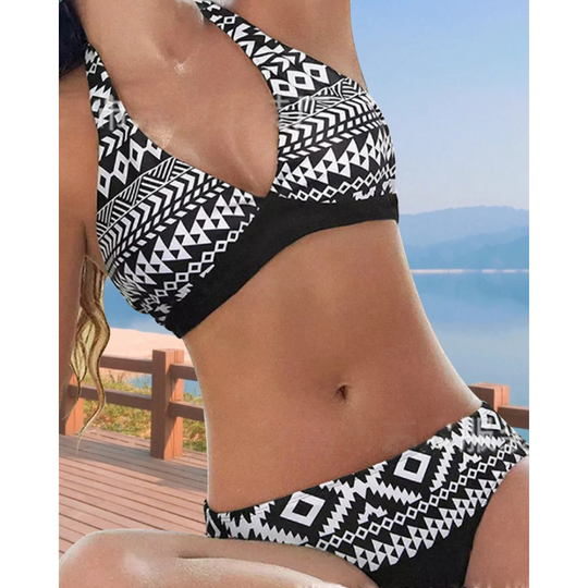 Madeleine – Tribal Print Halter Bikini for Women