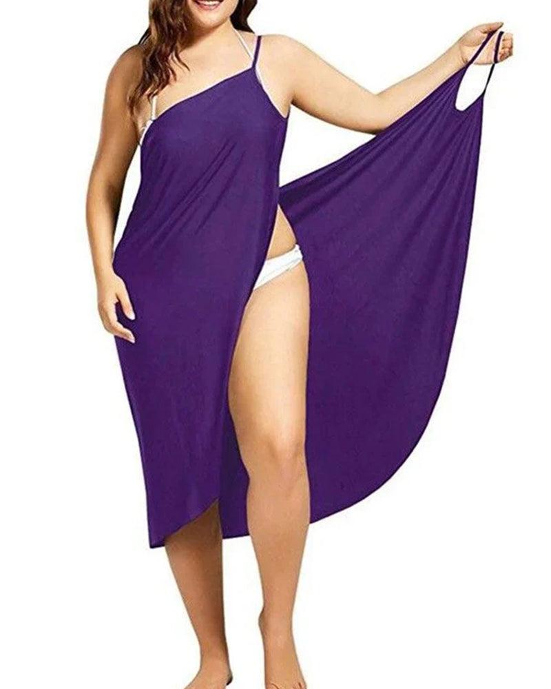 Lunaria – One-Shoulder Beach Wrap Cover-Up for Women