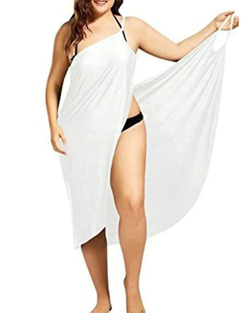Lunaria – One-Shoulder Beach Wrap Cover-Up for Women
