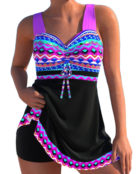 Niva – Tribal-Inspired Swim Dress for Women