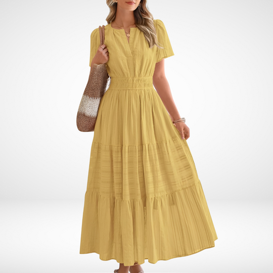Clara | Golden Bloom Dress