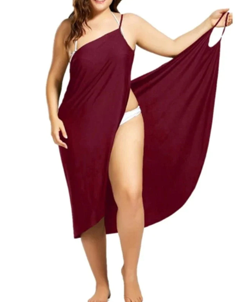 Lunaria – One-Shoulder Beach Wrap Cover-Up for Women