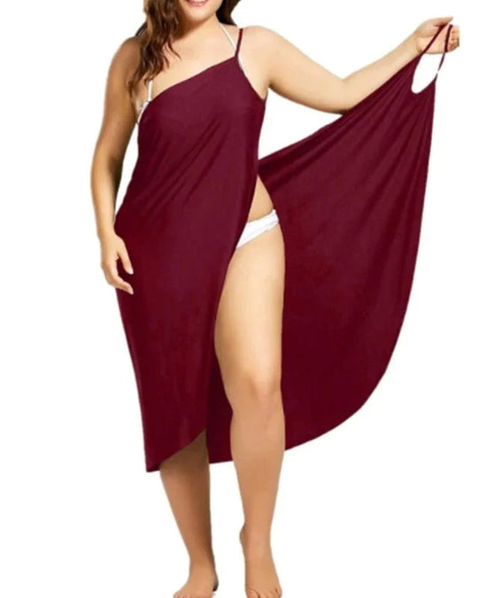 Lunaria – One-Shoulder Beach Wrap Cover-Up for Women