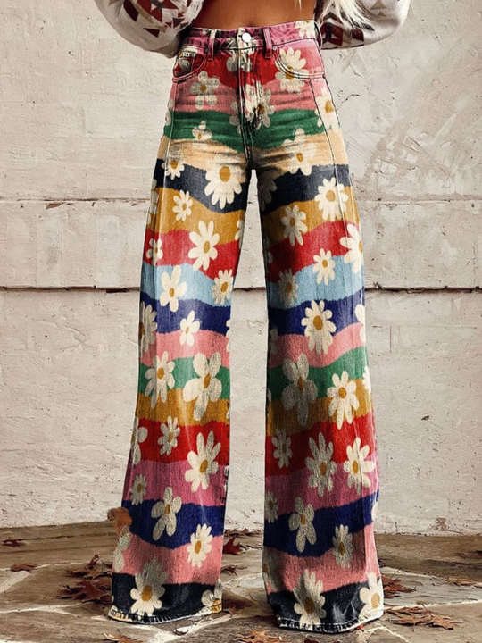 Fiora – Sunshine Bloom Flare Pants