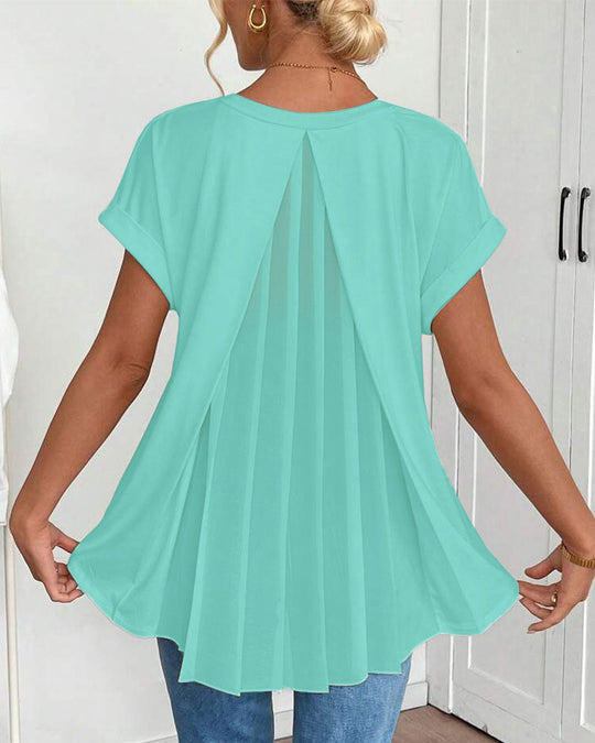 Casavie – FlowEase Pleated Tunic Tee