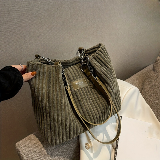 Gio - Soft corduroy shoulder bag