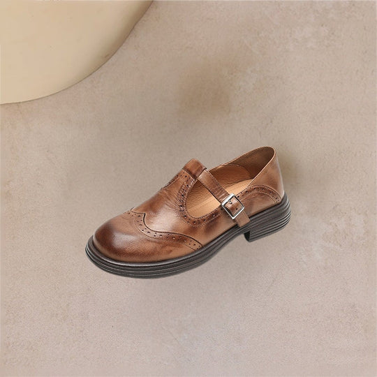Ingrid - LuxeStep Leather Mary Janes