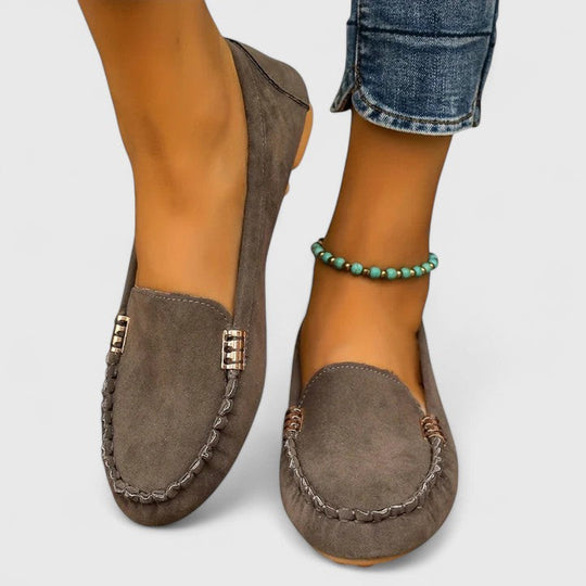 Alvanna – Soft Suede Moccasin Loafers for Women