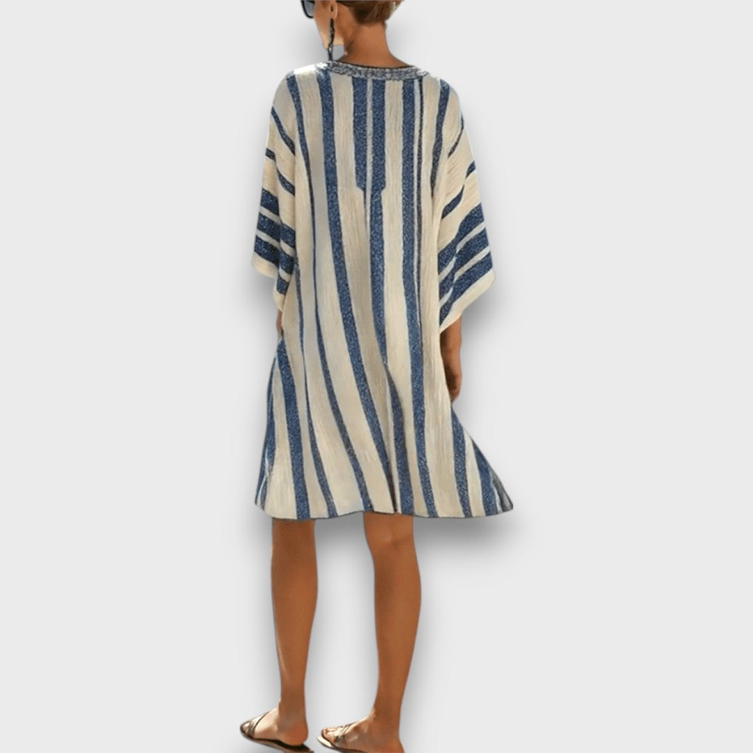Kalena – Kaftan Dress with Maritime Stripes