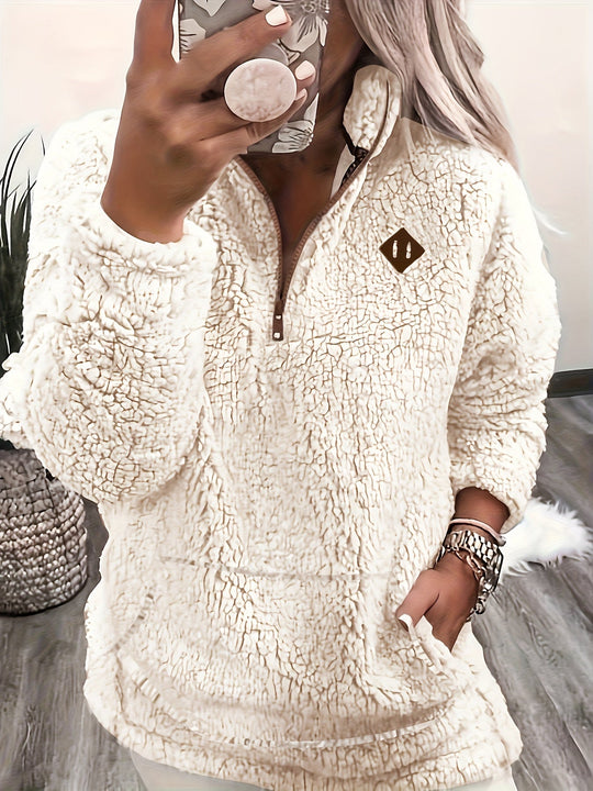 Farima – Plush Sherpa Pullover for Women