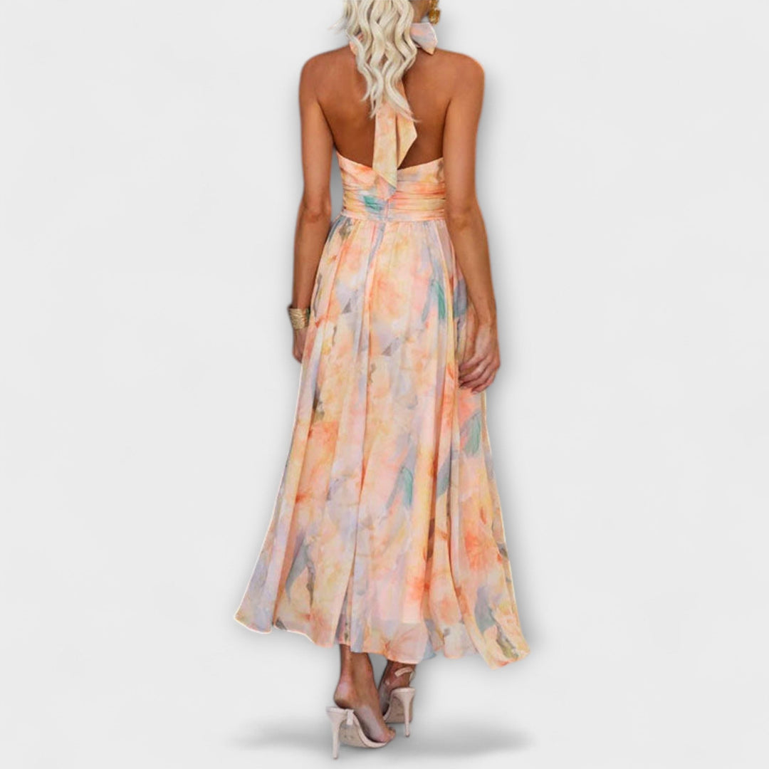 Eline – Flowing Dress with Collar Neckline