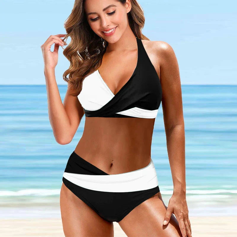 Lidzy - Colorblock Bikini Set for Women