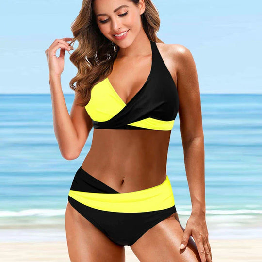Lidzy - Colorblock Bikini Set for Women