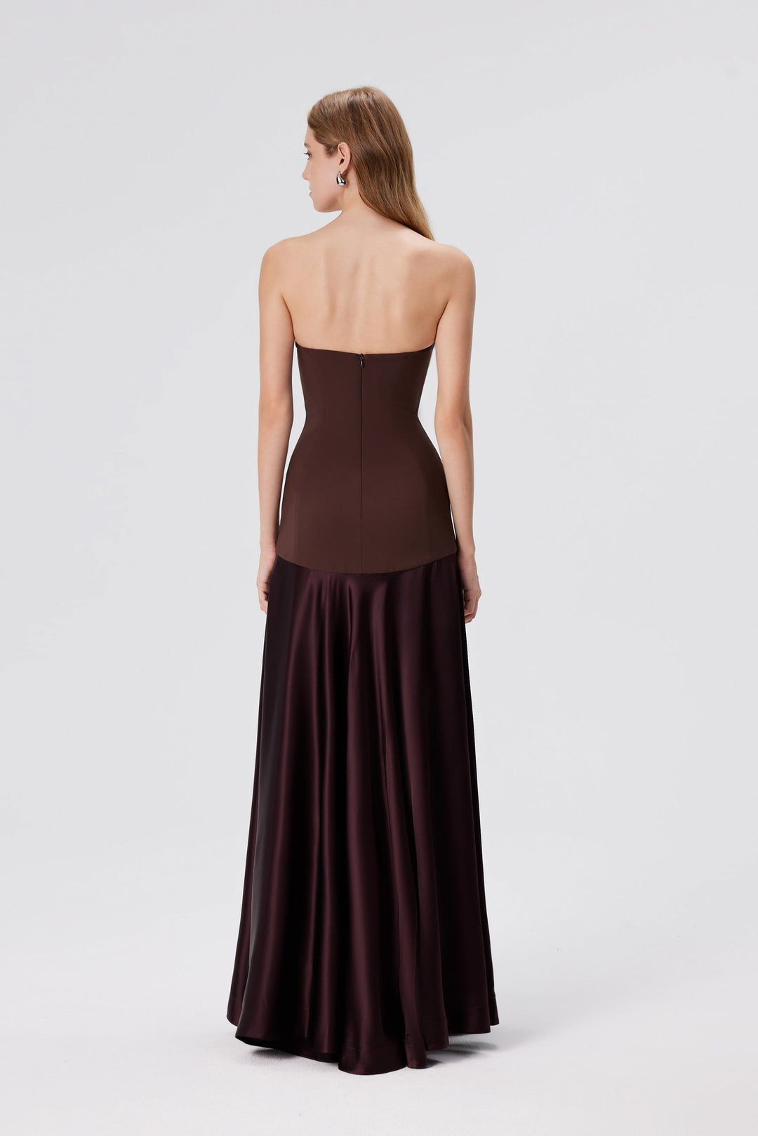 Ginnifer – Strapless Chocolate Evening Gown