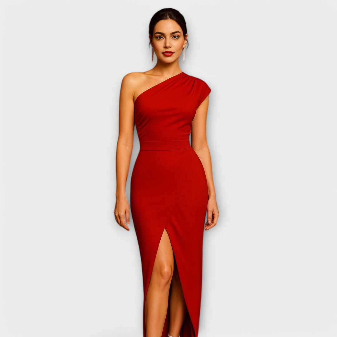 Veresa – Asymmetrical Evening Dress with Slit