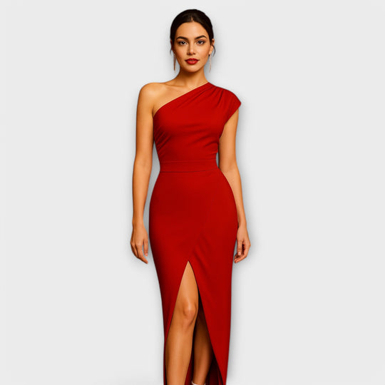 Veresa – Asymmetrical Evening Dress with Slit