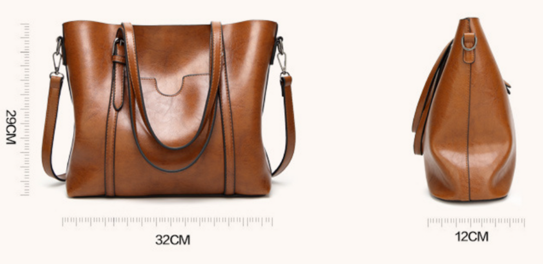 Haley  – Elegant Leather Tote Bag for Women